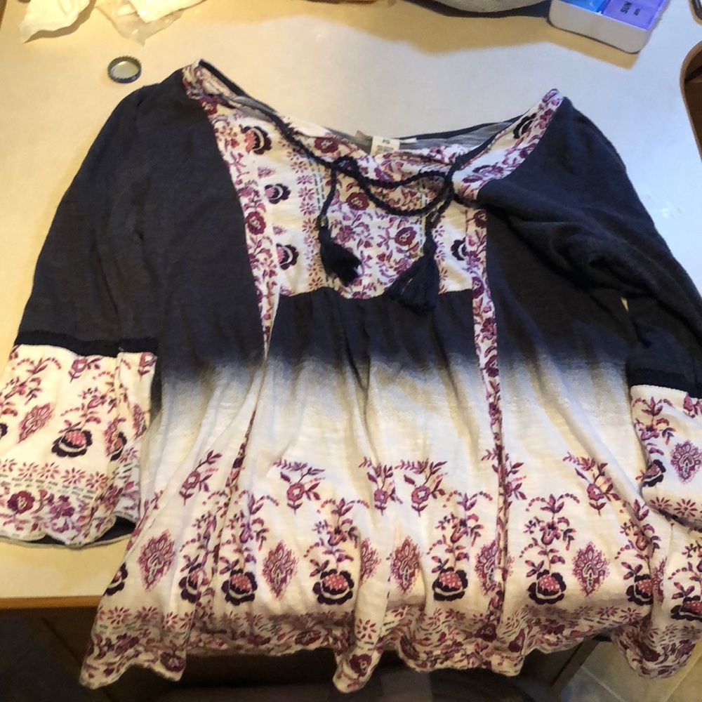Mixed colored blouse